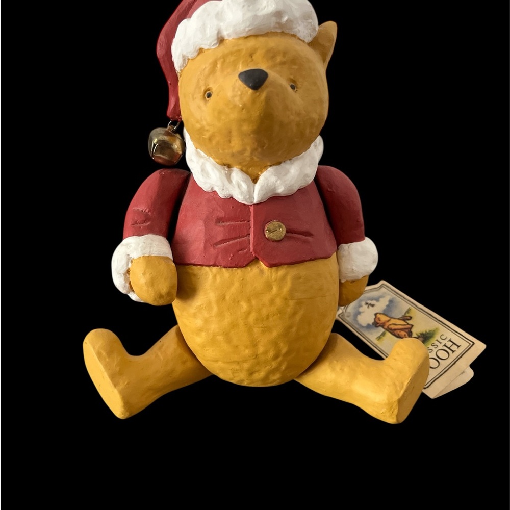 Vintage Santa Winnie the Pooh Holiday Figurine